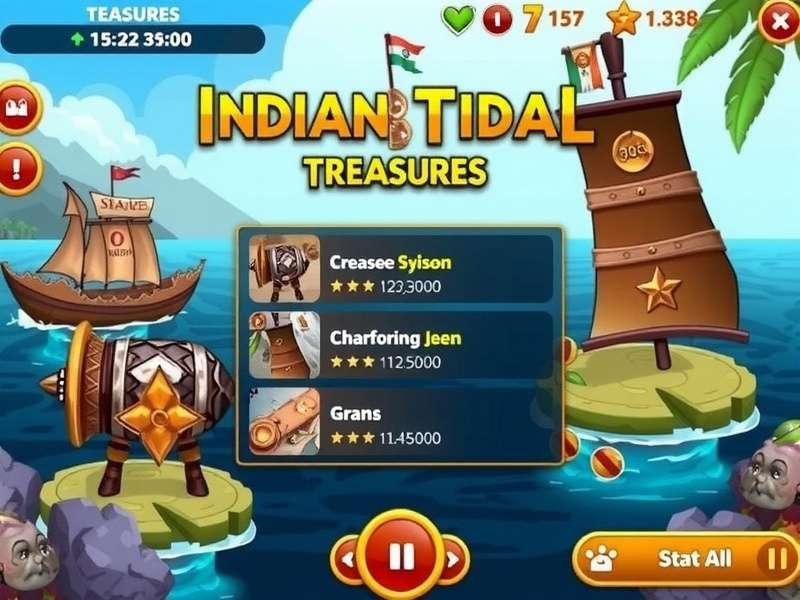 Indian Tidal Treasures Treasure Collection Interface